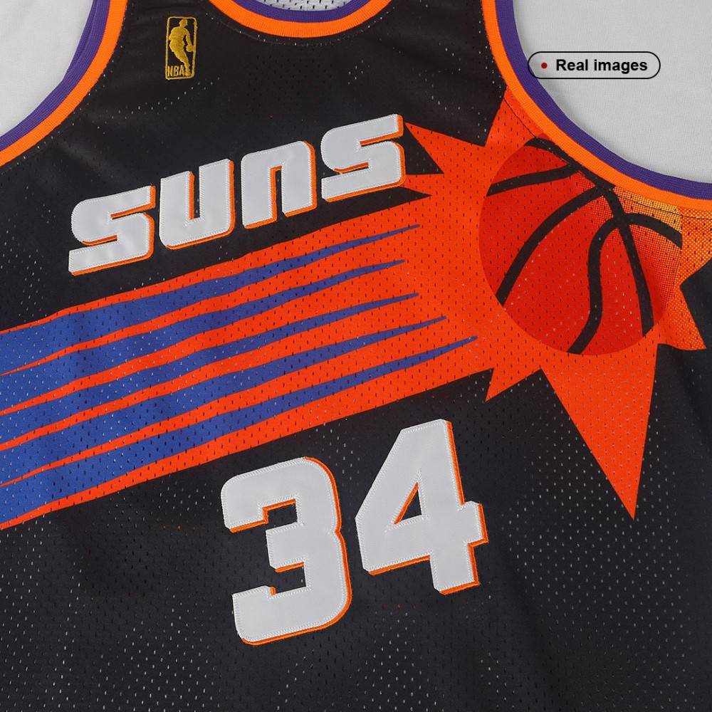 Men's Phoenix Suns Charles Barkley #34 Black 1992-93 Hardwood Classics Jersey-Pro Kit Vault | Brand New 26/27 Sports Jerseys